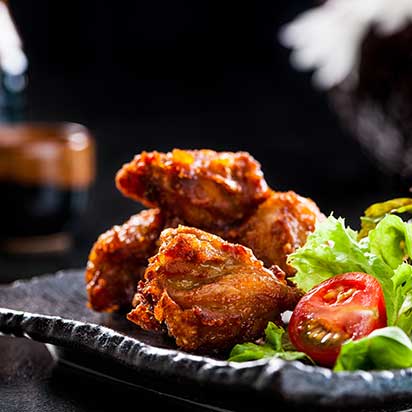 Karaage, frittiertes Hähnchen